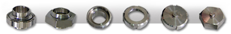 Sanitary fittings (Unions) and gasket (seal)